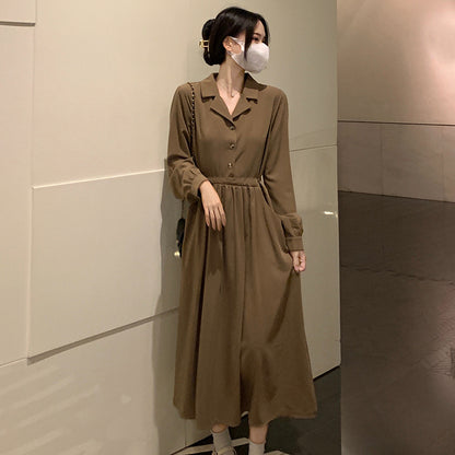 French Style Long Sleeve Black Dress Women