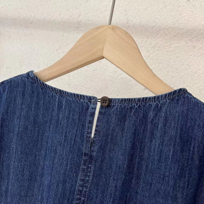Mid-length Sleeveless Denim Dress Women