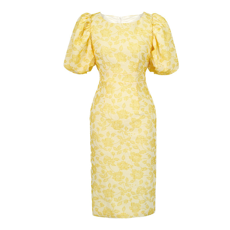 Fashion Slim Fit Puff Sleeve Dress Women